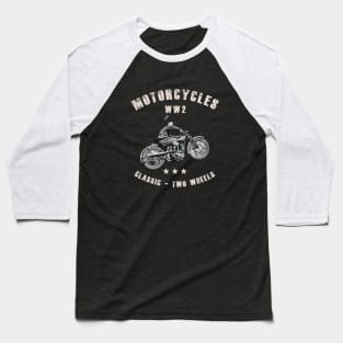 WW2 classic retro motorcycles Baseball T-Shirt